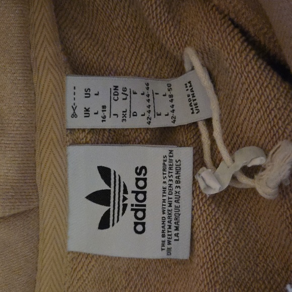 Adidas Beige Pullover Hoodie - Picture 4 of 4